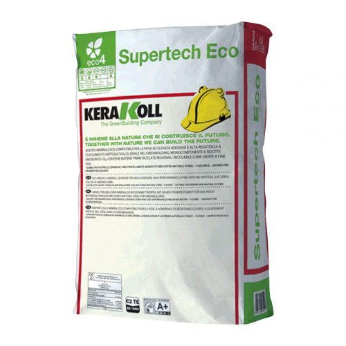 Adeziv mineral SUPERTECH ECO gri, 25kg/sac - kerakoll