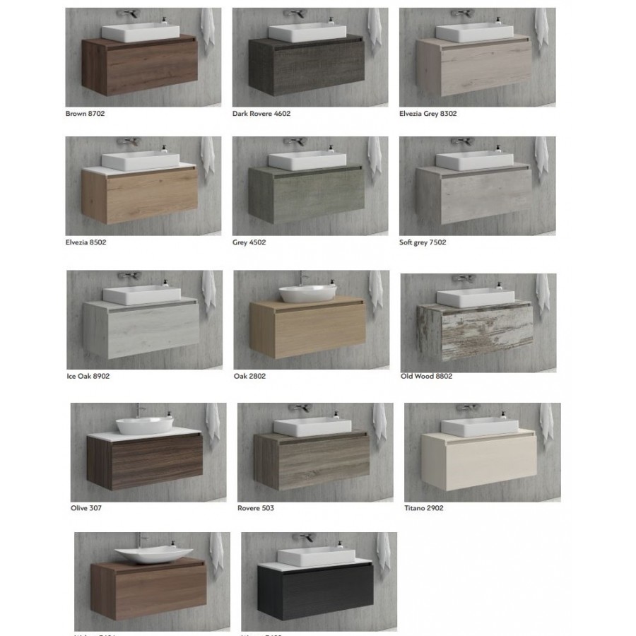 Set mobilier baie KARAG, IKAROS 65, laccato, IK65L, 630x450x850 mm